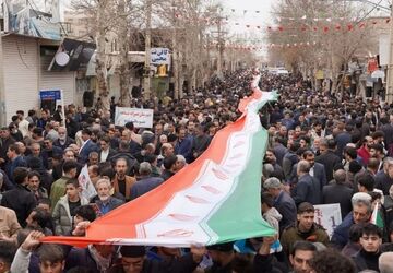 راهپیمایی 22 بهمن در صدرا