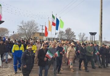 راهپیمایی بیست و دو بهمن در منطقه  نوخندان
