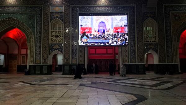 حرم سلطان طوس سیاه‌پوش شد