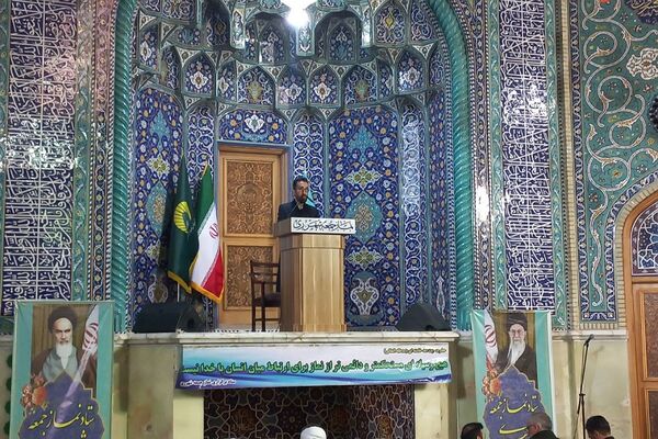برپایی نماز جمعه در مصلی حرم حضرت عبدالعظیم حسنی(ع) 