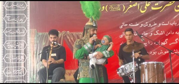 عزاداری هیات عاشقان حضرت علی اصغر(ع) روستای ورجان قم