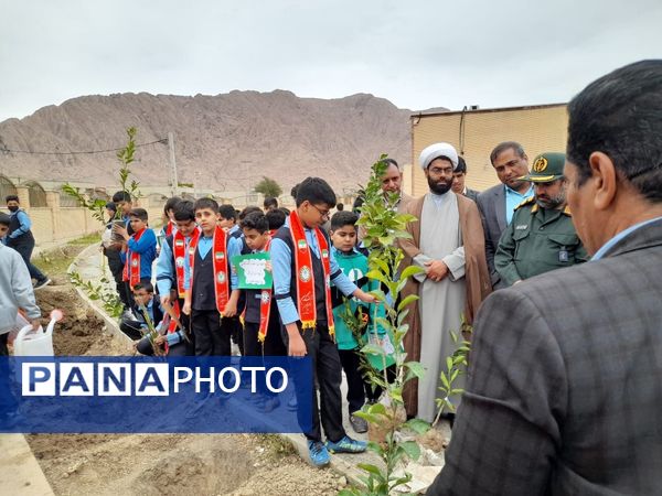 مراسم نمادین کاشت نهال در حاجی‌آباد 