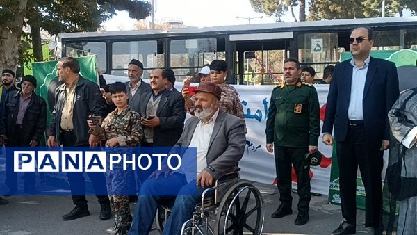 راهپیمایی مردم نیشابور و اعلام حمایت خود از مردم مظلوم عزه و لبنان 