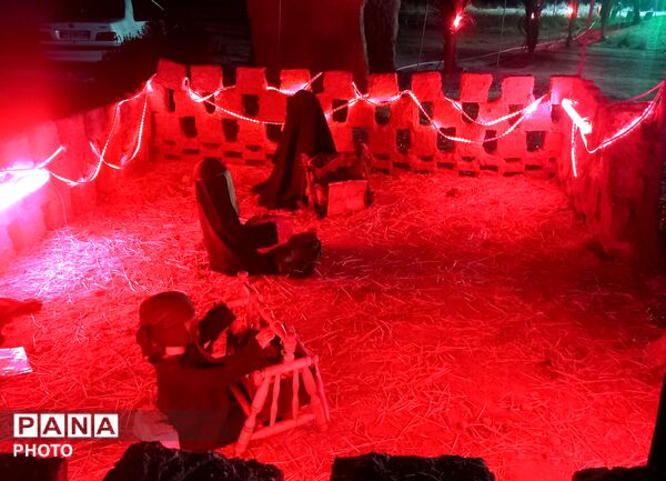 مراسم شب تاسوعای حسینی  در ناحیه۶ مشهد