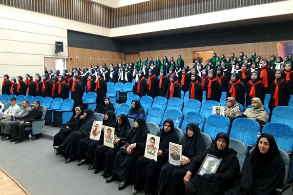 یادواره شهدای جنگ دوازده روزه در سالن ارشاد اسلامی شهرستان قدس