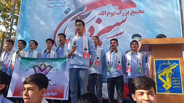 راهپیمایی روز ۱۳ آبان در شهرستان سملقان