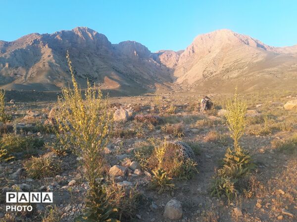 منظره ی دیدنی طبیعت کوه های شهر بار 