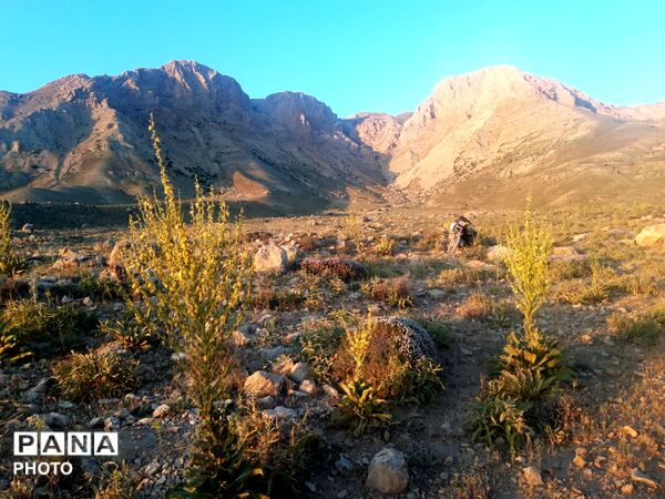 منظره ی دیدنی طبیعت کوه های شهر بار 