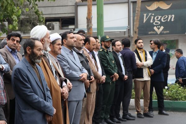 راهپیمایی 13 آبان در ناحیه یک بهارستان