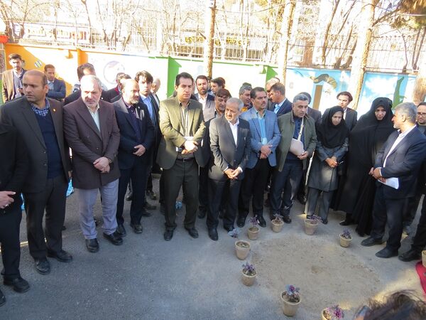 کلنگ زنی نمازخانه مدرسه پسرانه تیزهوشان بجنورد
