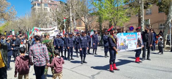راهپیمایی روز قدس و حمایت از کودکان مظلوم فلسطین در شهرستان گلپایگان