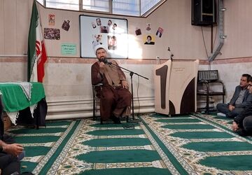 مراسم استقبال از شهید گمنام در ناحیه یک قزوین