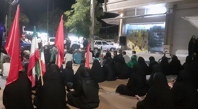 مراسم عزاداری امام حسین (ع) در شهر ملکشاهی 
