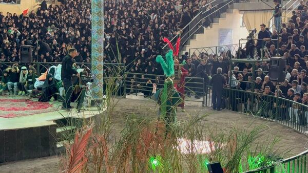 مراسم سنتی تعزیه‌خوانی در شهر ارمغان‌خانه زنجان 