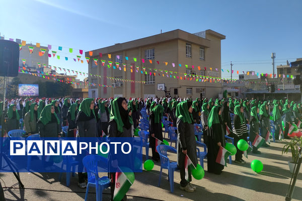 آیین نواختن زنگ انقلاب در مدارس فارس 
