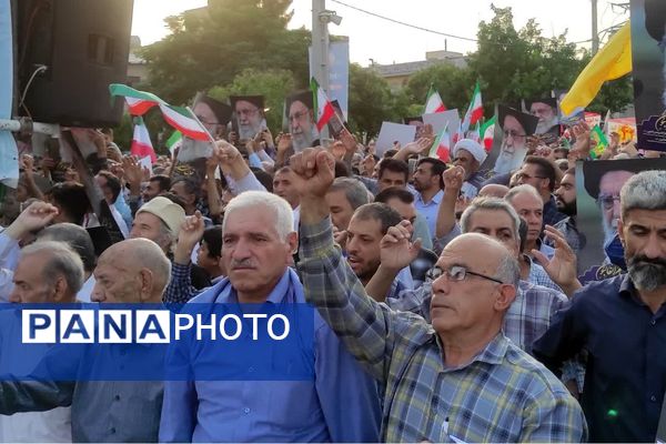 مردم شیراز باری دیگر به صحنه آمدند  و وعده صادق ۳ و عید غدیرخم را جشن گرفتند