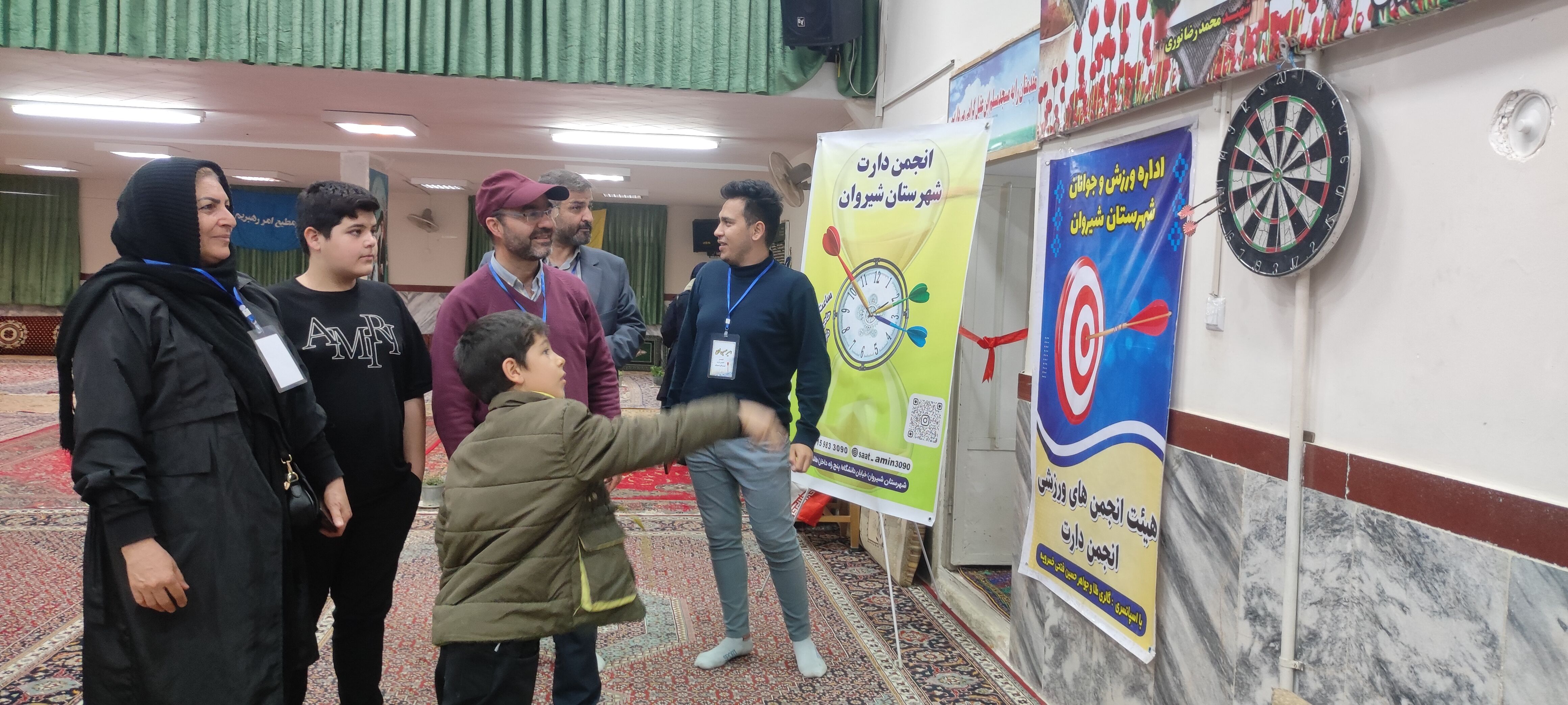 برگزاری مسابقات دارت در مسجد مسلم بن عقیل شهرستان شیروان