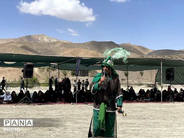 مراسم نمادین تعزیه خوانی اباعبدالله الحسین در شهر بار