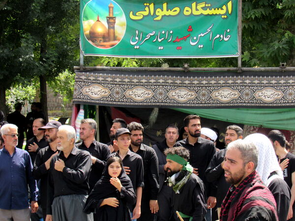 مراسم تاسوعای حسینی در کامیاران 