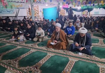 برگزاری مراسم ویژه احیای مهدوی در مسجد صاحب الزمان آشخانه 