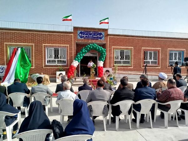  افتتاحیه مدرسه ۶ کلاسه نسیم دانایی روستای فدافن