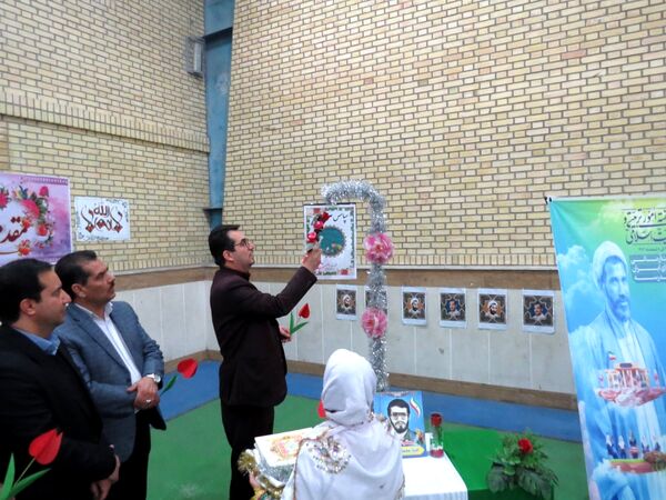 آیین برگزاری زنگ سپاس معلم در مدرسه خانکلابی بجنورد