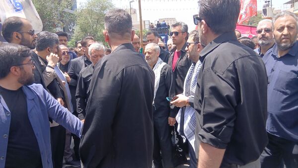 تشییع پیکر مطهر شهید سردار محمد کاظمی و تعدادی از شهدای جنگ تحمیلی در مشهد