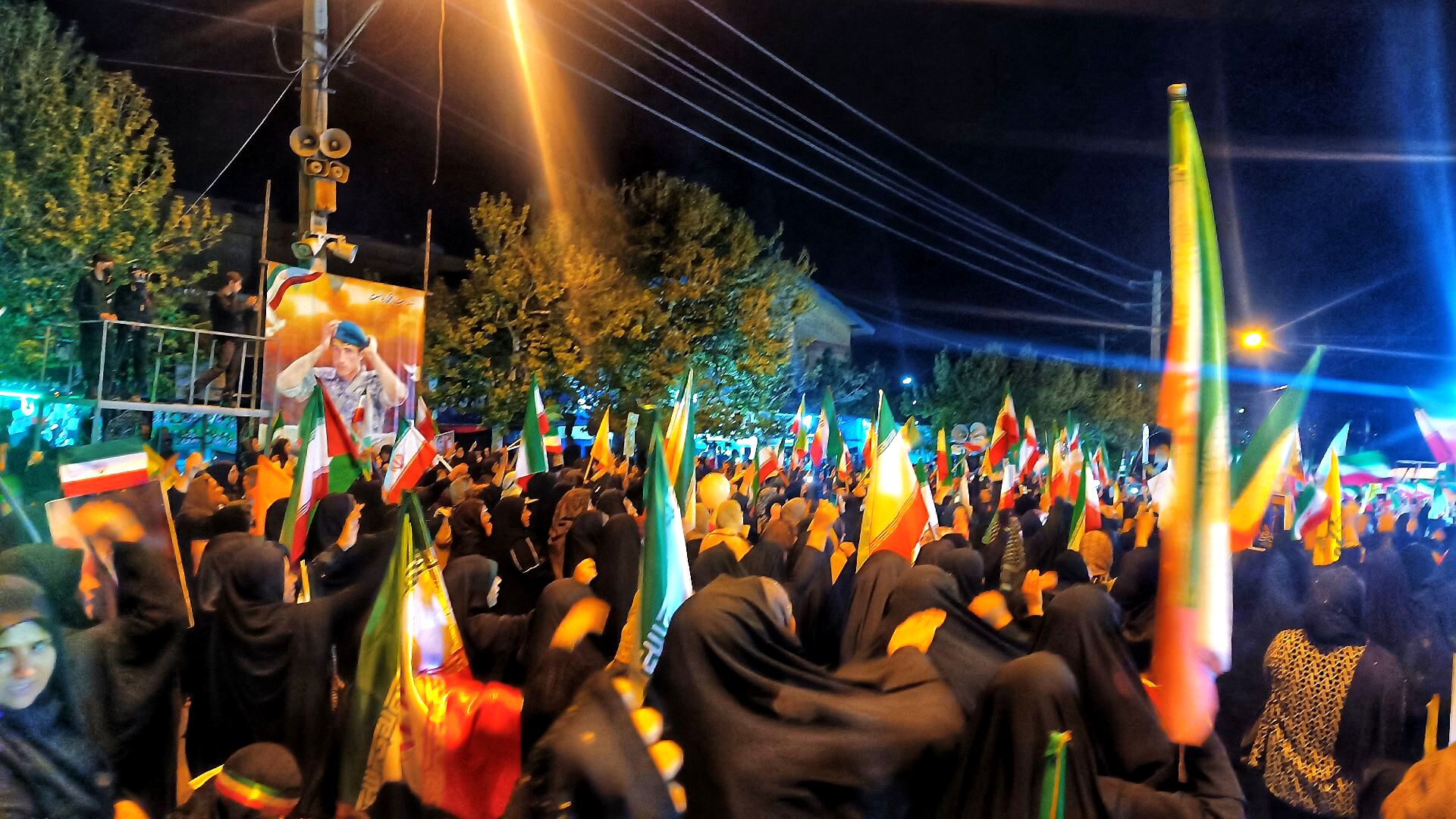 خیابان جمهوری اسلامی یاسوج یکه تاز جان فدای ایران 