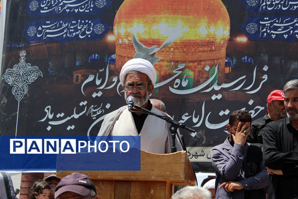 عزاداری تاسوعای حسینی در شهر درق 