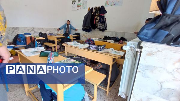 مانور زلزله در دبستان شهید پسندیده فدافن  