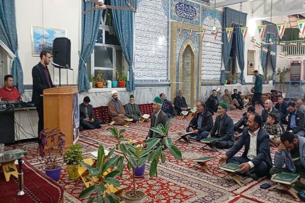 محفل انس با قرآن کریم  در مسجد جامع شهر بار نیشابور 