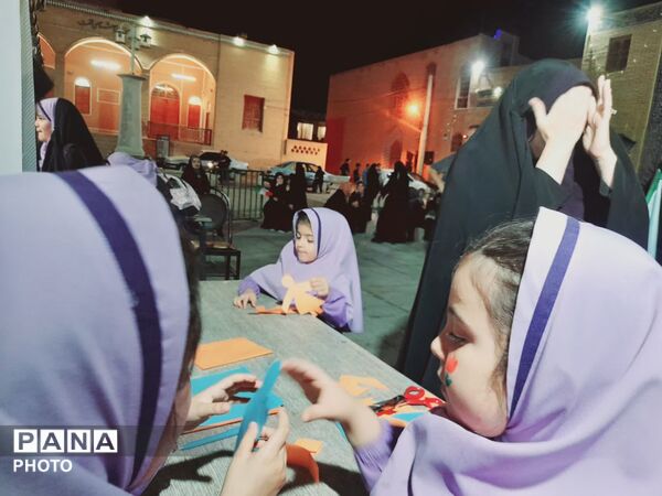 موکب دبستان سرای امید در پاتوق نوجوان مبارز تفت