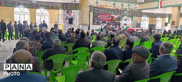 مراسم تشییع نمادین رهبر شهید در فلارد