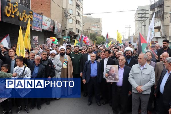 حضور پر شور مردم شهرستان قدس در راهپیمایی روز قدس