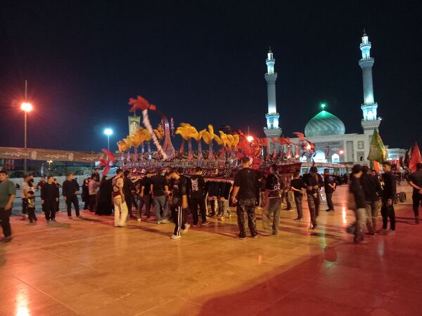 عزاداری هیات بنت الحسین (ع) در حرم بانوی کرامت 
