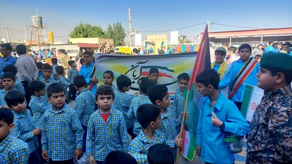 راهپیمایی ۱۳ آبان در منطقه شبانکاره 