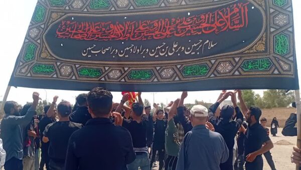 راهپیمایی دلدادگان حسینی در شهرستان سمنان