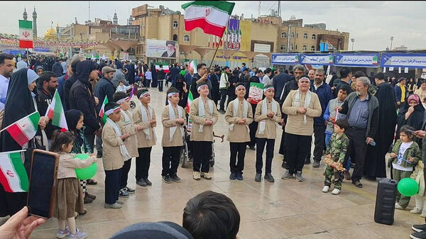 شکوه حضور مردم قم در راهپیمایی 22 بهمن