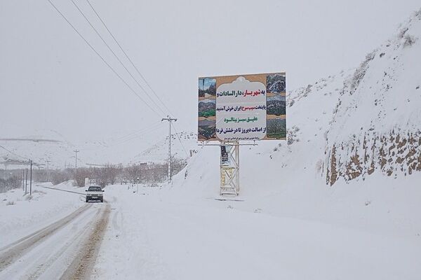 برف بارید و خدا پاکی خود را به شهر زیبایی بار هدیه کرد