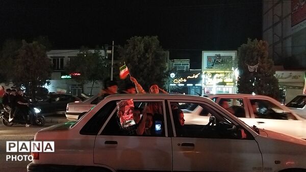 پرچم های ایران بر فراز بلوار فضل نیشابور قرار گرفت 