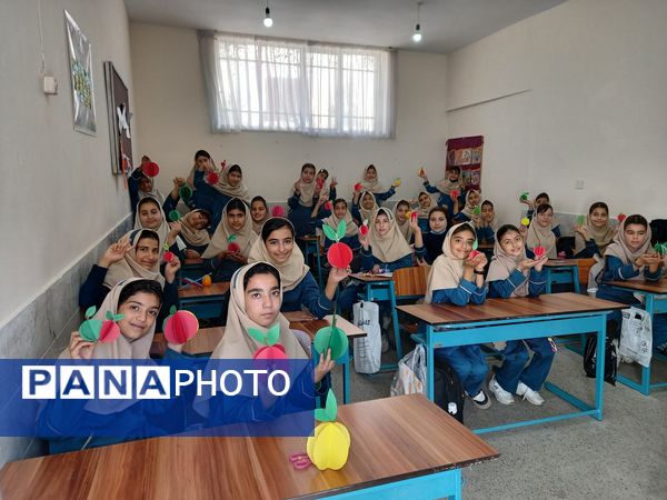 جشنواره غذای سالم در مدرسه سمیه کاشمر 