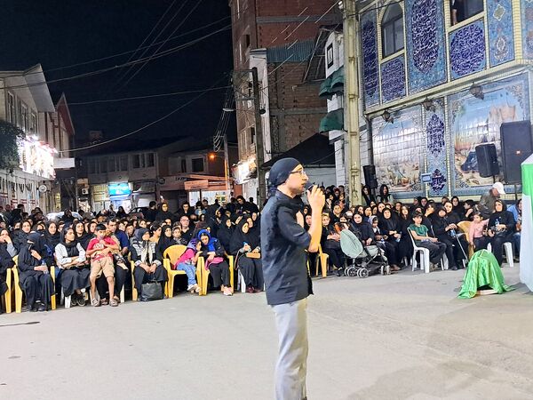 آیین خیمه سوزان در مسجد ابوالفضل قائمشهر