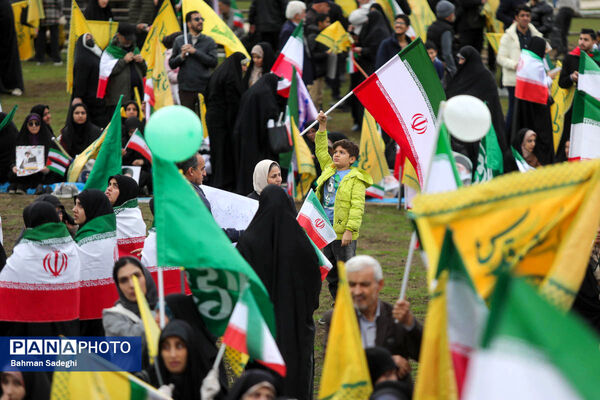 سخنرانی رئیس جمهور در جمع راهپیمایان ۲۲ بهمن