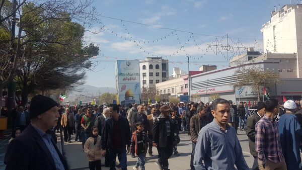 حضور پرشور و کوبنده مردم مشهد در راهپیمایی روز قدس