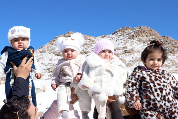 نشاط زمستانی در پیست «سخوید» یزد