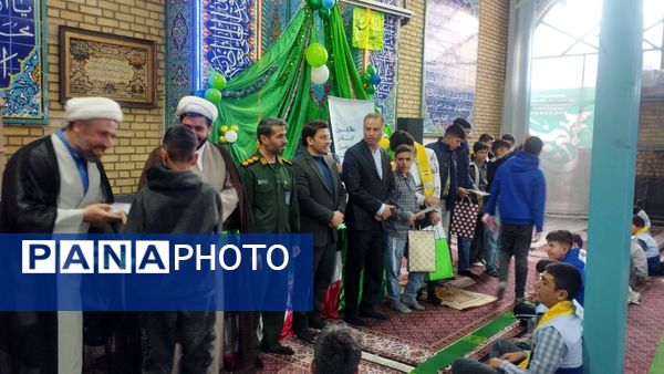 آغاز مسئولیت دینی؛ جشن سن تکلیف دانش‌آموزان پسر مدرسه شهید آیت‌الله مدرس قرچک