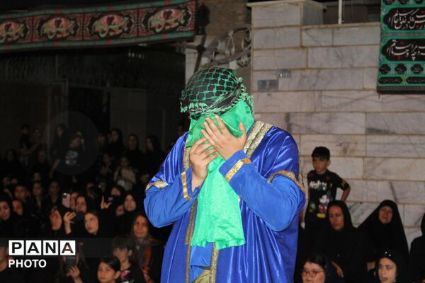 بازخوانی حماسه حضرت قاسم(ع) در پنجمین شب اجرای تئاتر مذهبی نظرآباد