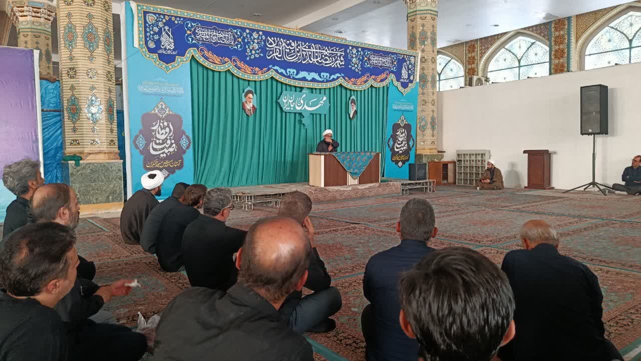 جلسه توجیهی خادمان مسجد جمکران در آستانه تشییع پیکر آقای شهید ایران