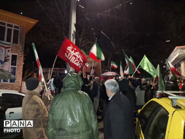 میثاق دوباره مردم روستای تکیه سپهسالار بخش آسارا با رهبر انقلاب
