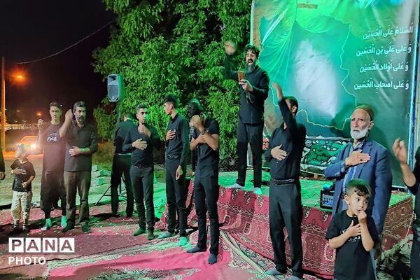 مراسم عزاداری ششمین شب از ماه محرم الحرام در حسینیه شهدای شهر بار